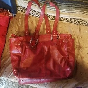 ana large leather tote